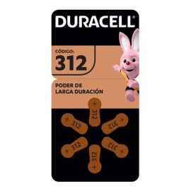 Pila Duracell Auditiva 312 C/6