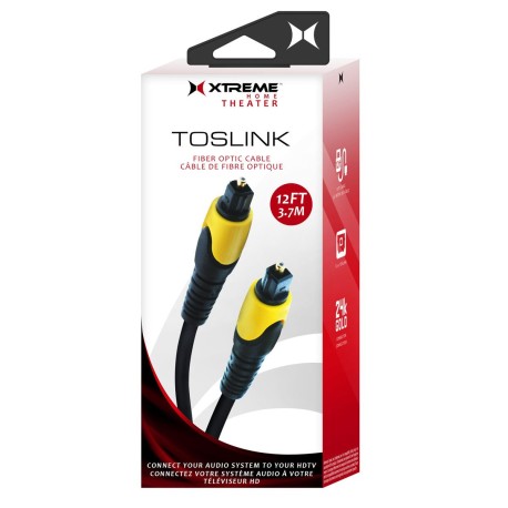 Cable de Fibra Óptica TOSLINK 12 pies