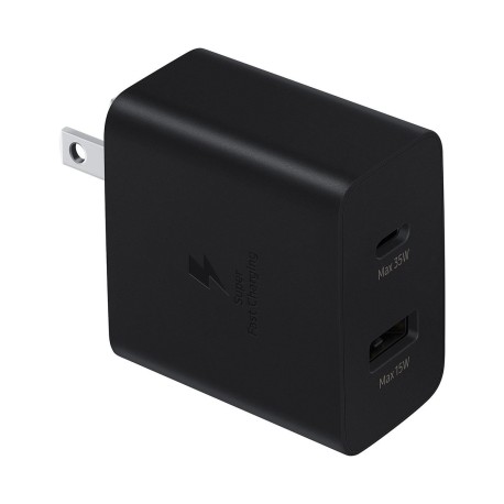 Cargador Dual Samsung Carga Súper Rápida de 35w Tipo-C