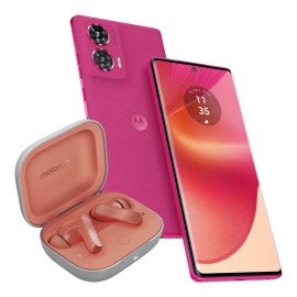 Celular Motorola Edge 50 Fusion 5G 256GB Color Rosa R9 (Telcel) + Moto Buds