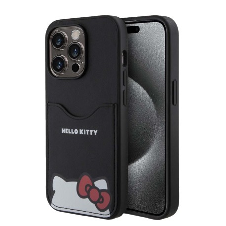 Funda Para iPhone 15 Pro Max Hello Kitty Con Tarjetero