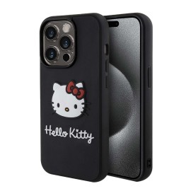 Funda Para iPhone 15 Pro Max Hello Kitty Negra