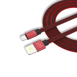Cable Lightning STF 1M ROJO Carga Ultra