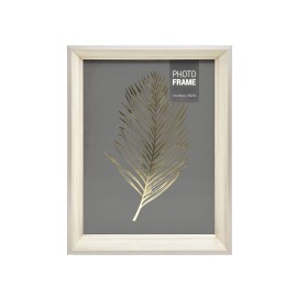Portarretrato 5x7 en Madera Blanco y Gris