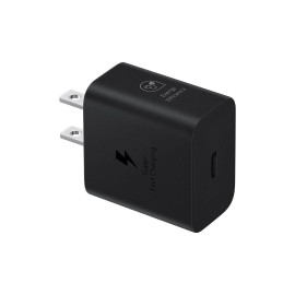 Cargador Samsung Carga Rápida 25W Tipo C Negro