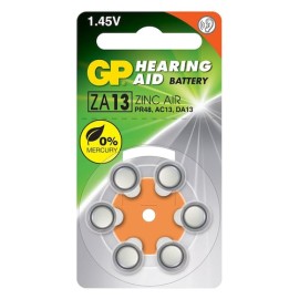 Pila GP Batteries para aparato auditivo ZA13F 1.45 V (6 pilas)